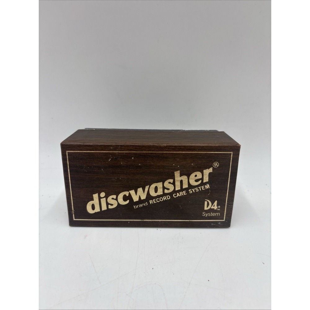 Vintage DISCWASHER D3 Vinyl Record Cleaner Box Booklet Vinyl Record Brush